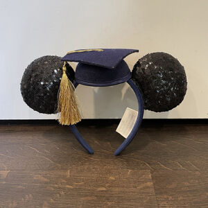 Disney Parks Mickey Mouse Class Of 2019 Graduation Ears Grad Headband Navy Cap